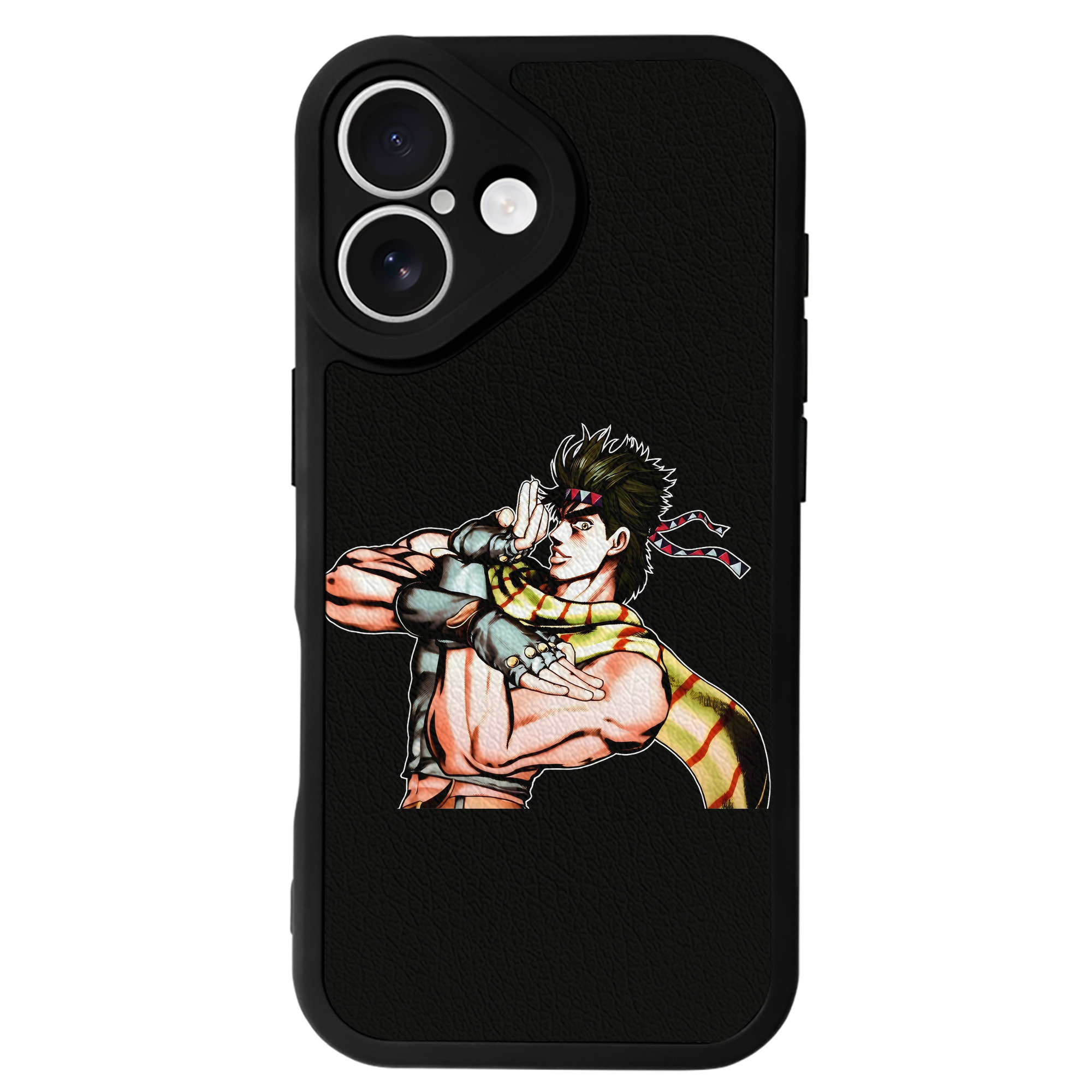 （画像用） ジョジョの奇妙な冒険 ジョセフ?ジョースター JoJo's Bizarre Adventure Joseph Joestar 【iPhone 16シリーズ対応】シリコンスマホケース（レザー調） 材質：シリコン